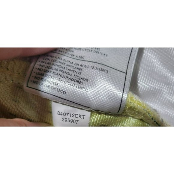 Nike Full Zip Mesh Lined Ladies Size Large 12-14 Hooded Jacket Pale Yellow - Picture 10 of 10